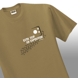 Land Rover TShirt each trip an expedition