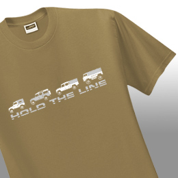 Land Rover TShirt hold the line